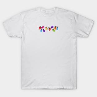 Colorful light bulb Merry Christmas II T-Shirt